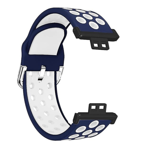 Bluelans Correa de Reloj de Silicona Hueca de Doble Color Pulsera de Repuesto Compatible con Huawei Watch Fit