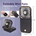 thumbnail image 4 of Miniventilador portátil FADACHY 5 en 1 con banco de energía de 3000 mAh, color negro, 4 of 6