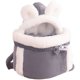 thumbnail image 1 of Bolsa cálida de invierno para mascotas, gato de peluche, portátil, pequeño bolso para perro, bolsa de pecho, transporte para cachorro y gato, 1 of 5