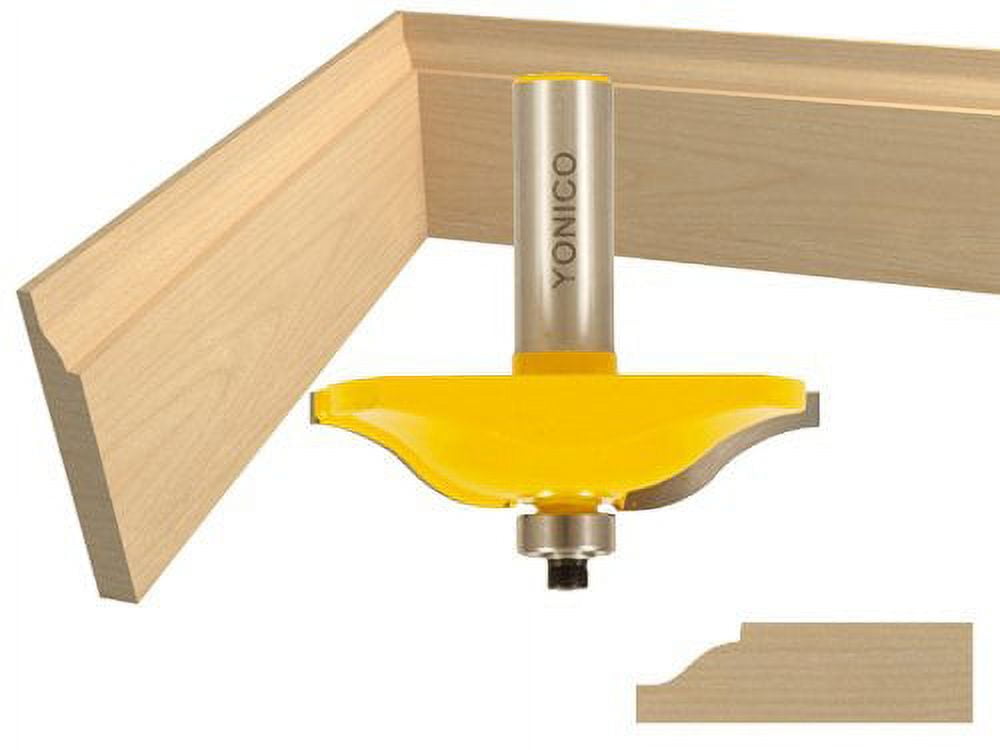Base Board / Panel Raiser - Ogee Router Bit - 2-1/2" Diameter - Yonico 12134