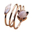 thumbnail image 1 of Women Opening Ring Copper Animal Rings Adjustable Simple Style Dating Women Hand Girlfriend Plating Jewelry for Dating Party Present Jewelries, 1 of 9