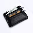 thumbnail image 7 of BE-TOOL Mini Pouch Wallet with Key Ring Zipper Multifunctional Card Case Leather Coin Purse for Men Women Gifts Black, 7 of 7