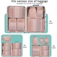 thumbnail image 4 of HELIAHOO Expandable Compression Packing Cubes for Suitcases,Lightweight Compressible Travel Packing Organizer for Carry on Suitcase,Organizer Bags Set as Travel Essentials for Women AZ83-19534, 4 of 7