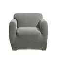 thumbnail image 2 of SureFit Stretch Morgan 1 Piece Chair Slipcover in Gray, 2 of 2