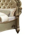 thumbnail image 5 of Acme Vendome Eastern King Bed, Brass Synthetic Leather & Gold Patina, Wood, Poly Resin, Upholstered, 5 of 8