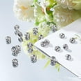 thumbnail image 2 of PH 20 Pcs 6x3mm Flat Round 316 Stainless Steel Rondelle Rhinestone Spacer Beads for Jewelry Making Stainless Steel Color Silver, 2 of 9