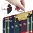thumbnail image 6 of FORMRS Acrylic Clipboard with Low Profile Clip Standard A4 Letter Size, 12.5" x 9", Warm Tartan Mosaic, 6 of 8