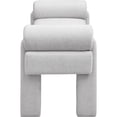 thumbnail image 6 of Meridian Furniture Stefano Grey Fabric Bench, 6 of 8