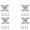 20Pcs, variant on 10/20/30 pcs zinc alloy butterfly corner bracket, plank corner connector, removable corner bracket, with screws
