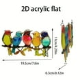 thumbnail image 3 of Beautynvta 3 Pcs Stained Glass Window Hanging, Birds on A Branch Stain Glass Suncatcher, Birds Window Home Decor Gifts, Garden, 3 of 6