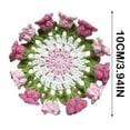 thumbnail image 2 of YWIYIUD 1PC 3.94inch Vintage Crochet Pattern Flower Bouquet Flower Insulation Pads Knitting Kit with Cotton Thread for Desktop Protection DIY Craft Accessories Tools Set and Home Decoration, 2 of 6