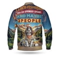 thumbnail image 2 of I Like Fishing, and My English Springer Spaniel, and Maybe 3 People. Happy Father's Day All Over Print 3D Baseball Jacket Springers Dog Lover Gifts Bomber Jacket Softball - 00004, 2 of 6
