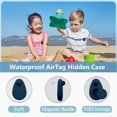 Waterproof AirTag Holder for Kids Hidden, AntiRemoval GPS Tracker Case