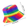 thumbnail image 2 of Hytrove Sombrero Bucket Colorida Unisex Para Festival Y Protección Solar Efectiva, 2 of 6