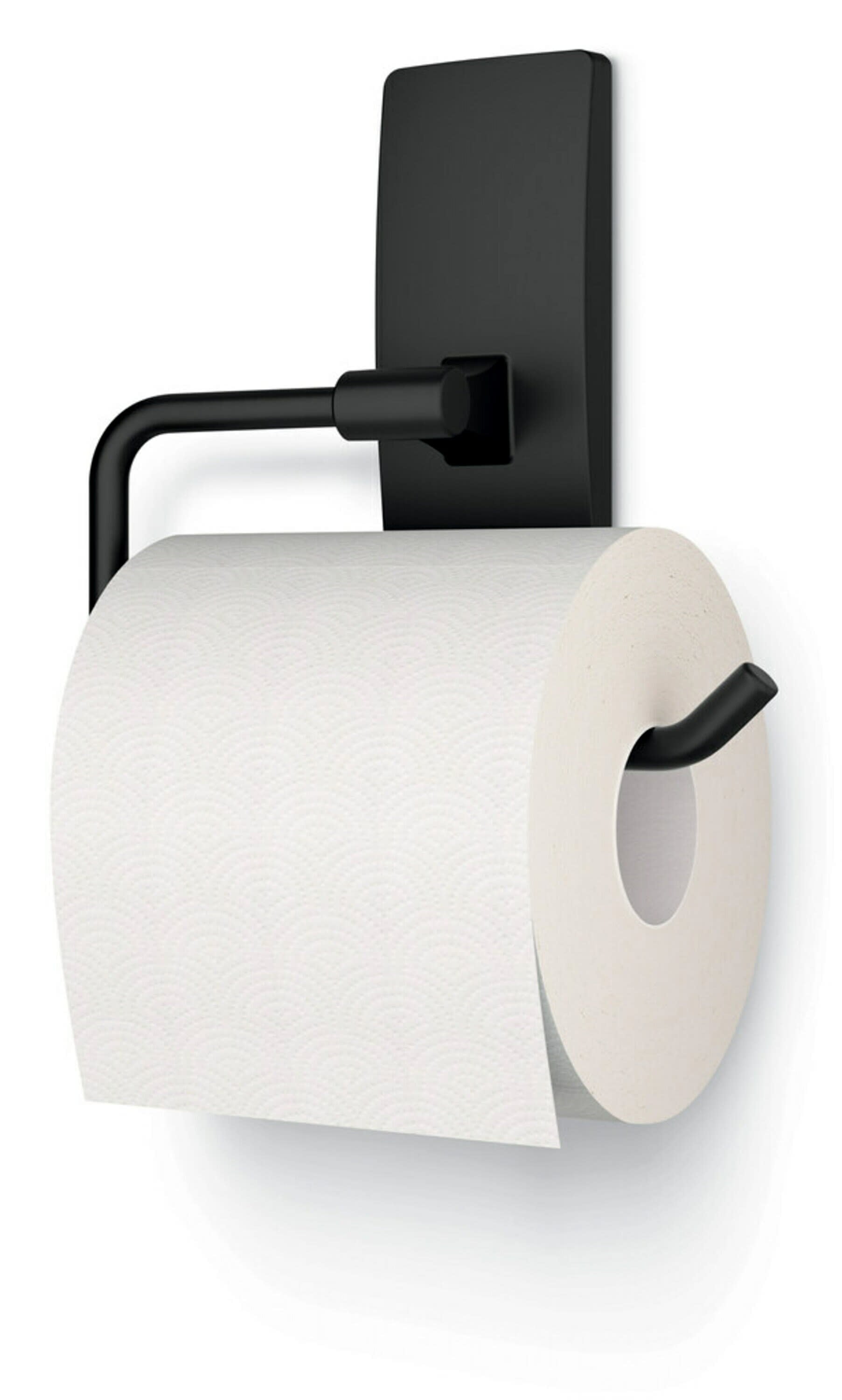  WZKALY Matte Black Recessed Toilet Paper Holder for