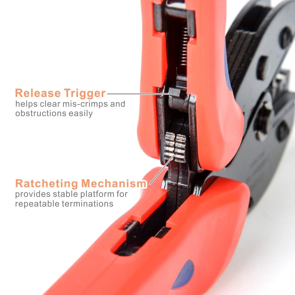 ABPETE iCrimp Solar PV Cable Crimping Tool for IWS4 Solar Connectors, AWG14-10,2.5/4/6mm2, Solar Crimper