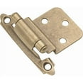 thumbnail image 4 of Hickory Hardware Surface Self-Closing Collection Hinge (Pair) - White, 4 of 5