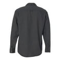 thumbnail image 2 of Burnside Long Sleeve Solid Flannel Shirt, 3XL, Charcoal, 2 of 2