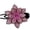 Hot Pink, variant on CXHEGBEJ Glitter Sparkly Crystals Rhinestones Decorative Flower Hair Claws Clips Floral Barrettes Bun Hairpins Clamps Hair Accessories for Women Thick Long Hair Ponytail Black