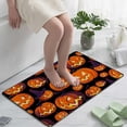 thumbnail image 5 of SKYSONIC Doormat Halloween Pumpkins on Black Lightweight Non Slip Indoor Outdoor Entryway Rugs Floor Mat for Bathroom Kitchen Entrance 31x20in, 5 of 6