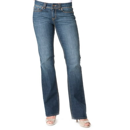 Jordache - Women's Thick Stitch Bootcut Jeans - Walmart.com