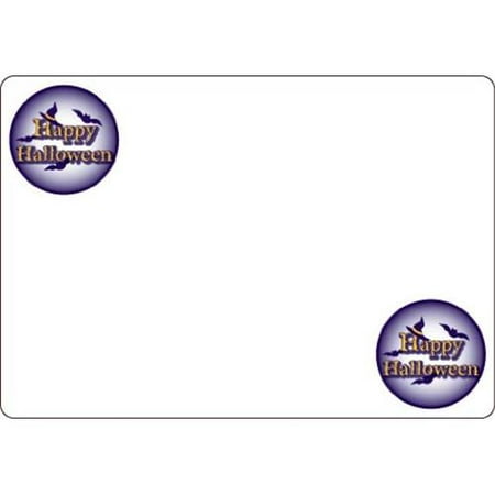 Ace Label 7119AL Happy Halloween Adhesive Name Badge, 20 Sheets Per Pack