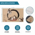 thumbnail image 6 of Brown Cute Cat Placemats Set of 6, Modern Art Placemats for Dining Table, Place Mats for Kitchen Tabletop, Waterproof Wipeable Dining Table Mats Set, 6 of 9