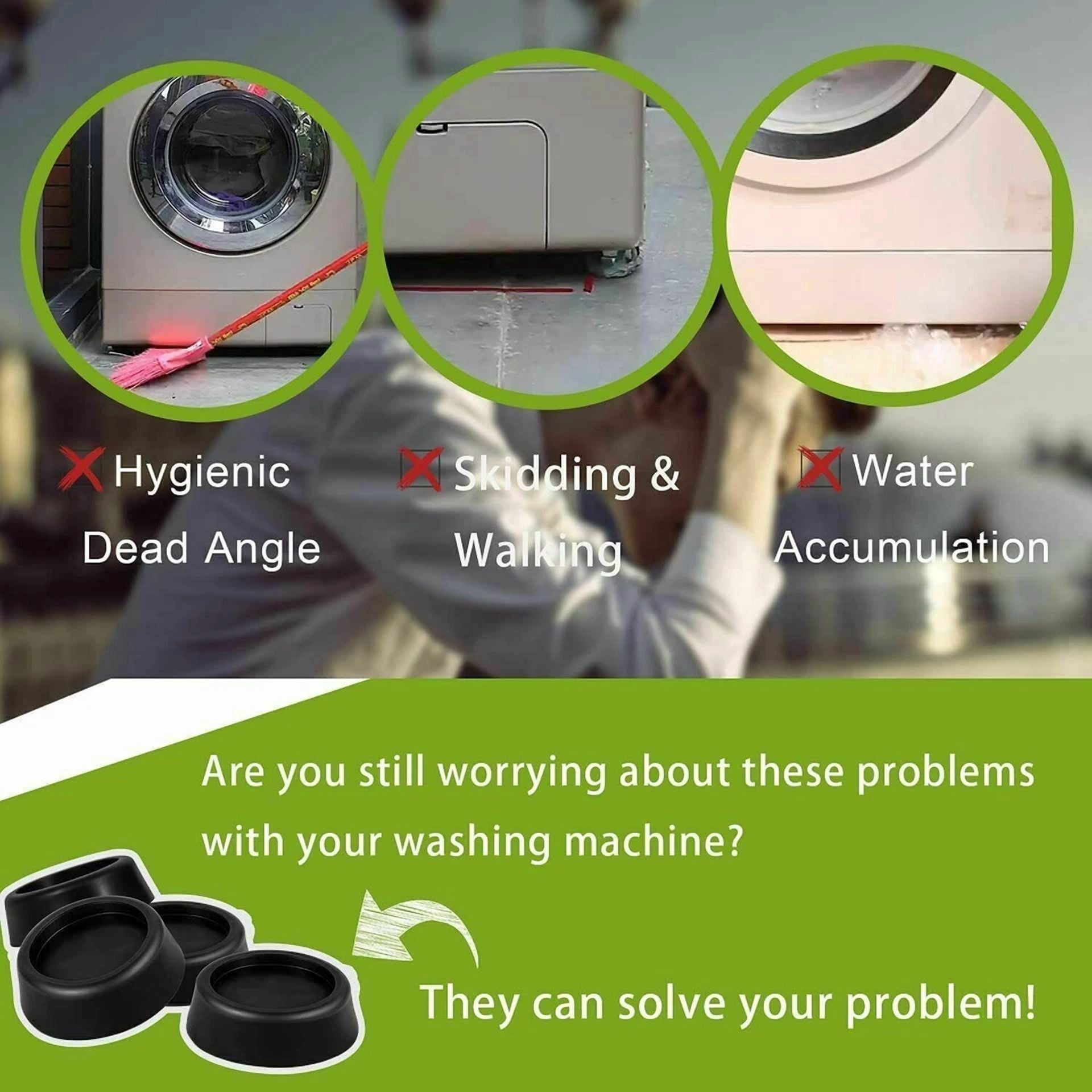 Jb6368 Washing Machine Anti-Vibration Pad Kitchen Appliance Feet Rubber Mat Base