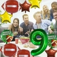 thumbnail image 4 of Football Balloons Set Football Birthday Party Decorations Football Touchdown Sports Theme Birthday Party Decoration, Football Theme Supplies Birthday Party Decorations - Style 3, 4 of 5