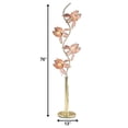 thumbnail image 5 of Contemporary Gold Glass Floral Table Lamp, 5 of 5