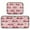 Santa Claus Driving in Red Cars, variant on 2-Piece Kitchen Rugs Set Non-Slip Mats Carpet Floor for Kitchen, Bathroom (19.7"x27.6" & 19.7"x47.2") Red Christmas Tree and Lights