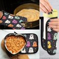 thumbnail image 5 of Yayeee Oven Mitts and Pot Holder Set of 4 Heat Resistant Kitchen Gloves Baking Hot Pad, Colorful Halloween Ghost, 5 of 5