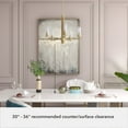 thumbnail image 5 of Hunter - Gatz 5-light Alturas Gold, Large Chandelier, Dimmable, Candle Shaped, for Bedrooms, Dining, Living Rooms - 19783, 5 of 7