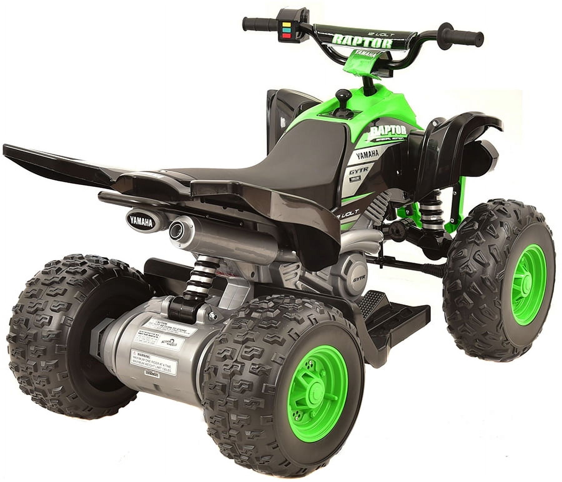 Yamaha 12V Raptor ATV Powered Ride-on, New Custom Graphic Design, for Boys & Girls, Ages 3+ - image 5 of 9