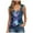 Blue, variant on Jkety Cute Summer Tops Womens Square Neck Tank Tops Cute Double Layer Seamless Workout Tops Summer Sleeveless Shirts(Blue,XL)