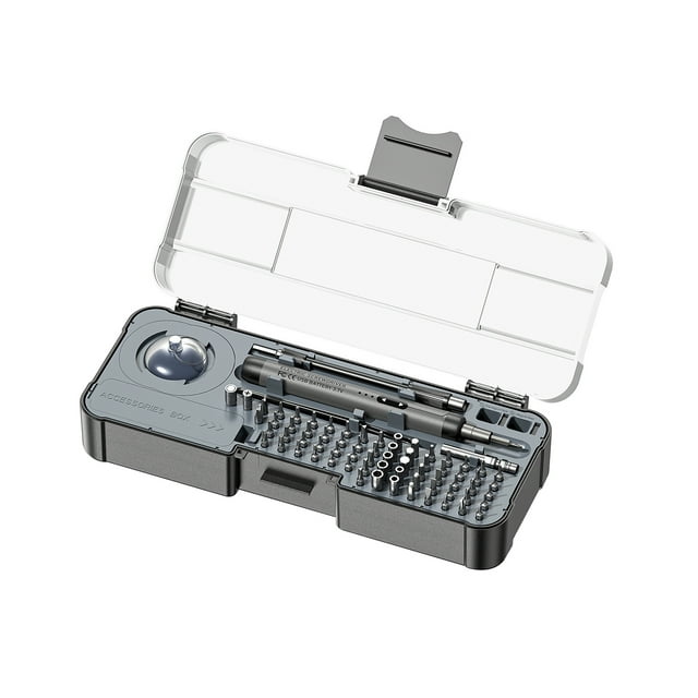 Tournevis Électrique Multifonction, Petit Ensemble de Tournevis Portatif Sans Fil, Ensemble de Tournevis Électrique Rechargeable Type‐C avec 68 Embouts de Précision, Ensemble d'Outils de Réparation Électriques