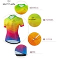 thumbnail image 4 of KEYIYUAN, camiseta de ciclismo de verano para mujer, camisetas de manga corta para ciclismo de montaña, ropa para triatlón, camiseta de ciclismo femenina, 4 of 5