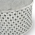 thumbnail image 3 of Bowery Hill Table de Cocktail Ronde en Bois Blanche, 3 of 4