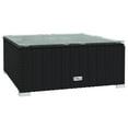 thumbnail image 5 of vidaXL 9 Piece Garden Lounge Set with Cushions Poly Rattan Black, 5 of 5