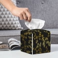 thumbnail image 6 of Naloa Bamboo Tissue Box Cover Leather Tissue Holder Square Facial Tissue Case for Bathroom, Vanity Countertop, Tabletop, Car, 6 of 7
