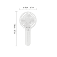 thumbnail image 2 of Mini Handheld Fan, Portable Personal Fan with 90° Adjustable Angle, USB Rechargeable Pocket Fan for Travel Makeup Lash, Cute Summer Gift for Women Kids, 2 of 5