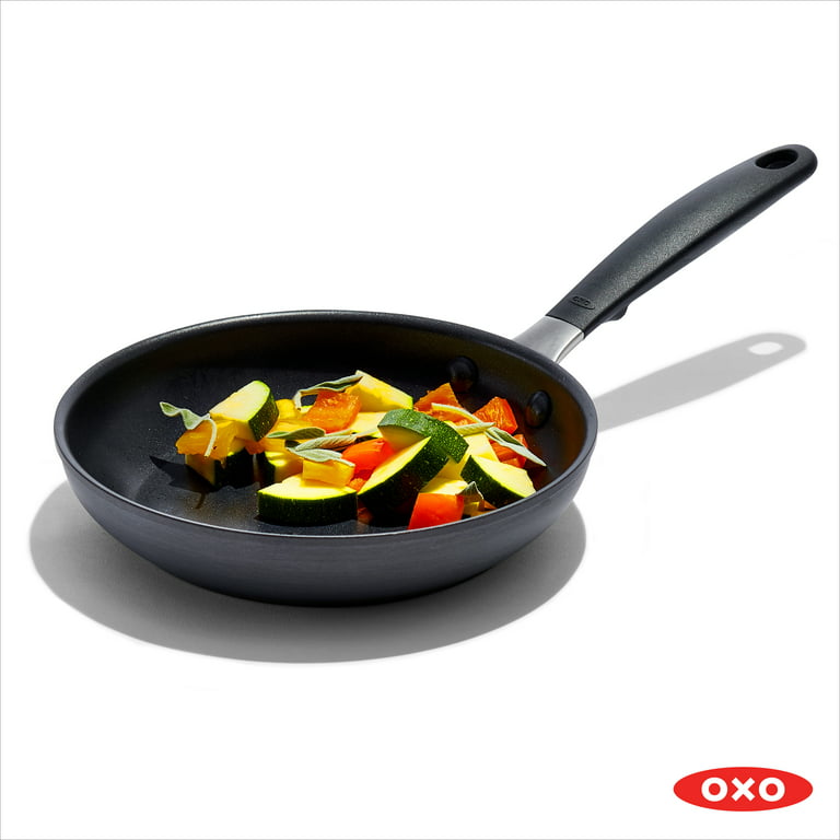  OXO Good Grips Pro 12 Frying Pan Skillet with Lid, 3-Layered  German Engineered Nonstick Coating, Stainless Steel Handle, Dishwasher  Safe, Oven Safe, Black: Home & Kitchen