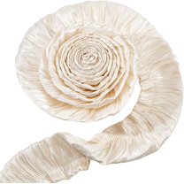 5 Yards Ruffle Lace Trim 4inch Pleated Edge Trim Hem Lace Vintage Ruffled Trimming Ribbon