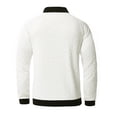 thumbnail image 4 of Vedolay Mens Sweatshirts 2023 Print Long-Sleeved Sweatshirt Casual Blouse Pullover Tops White,L, 4 of 4