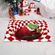 thumbnail image 5 of Felpudo de Navidad, felpudo decorativo de ilusión navideña 3D, Chr Rojo Verde, 5 of 5