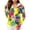 #0004-Yellow, variant on Womens Sun Protection Jackets Full Zip Hooded Long Sleeve Koi Wave Lotus Oriental Print Jacket for Women Loose Fit UPF Lightweight Retro Travel Womens Coats