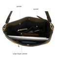 thumbnail image 4 of Evie two-tone Vegan Leather Womens Shoulder bag by Mia K., 4 of 23