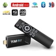 thumbnail image 2 of Mini Clé Tv Boîtier Tv T98 Mini Tv Box Rk3318 Android10.0 Boîtier Multimédia Récepteur Tv 2+16g 2+16G_US plug+I8 Clavier, 2 of 4