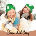 thumbnail image 4 of Hirioo Green And White Polka Dot for Men's Knit Cuffed Beanie for Outdoor Activities Unisex, 4 of 6