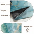 thumbnail image 6 of Area Rug for Living Room, Turquoise Marble Non-Slip Indoor Large Carpet for Bedroom/Dining Room, Modern Abstract Art Ombre Blue Washable Low-Profile Rectangle Floor Runner Rugs - 6 x 9 Ft, 6 of 8